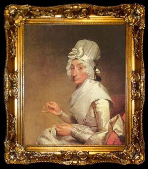 framed  Gilbert Stuart Catherine Brass Yates,, ta009-2